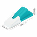 PATIKIL 4 Pcs Large Blue Rubber Door Stoppers Wedge with Storage Box by Deal US