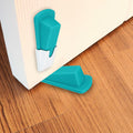 PATIKIL 4 Pcs Large Blue Rubber Door Stoppers Wedge with Storage Box by Deal US