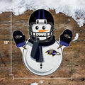 Rico Industries NFL Baltimore Ravens Snowman Shape Felt Pennant Decor by Deal US