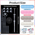 12 Sets Baby Shower Balloon Stand Kit Gender Reveal Pink Blue Table Decor by Deal US