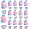 12 Sets Baby Shower Balloon Stand Kit Gender Reveal Pink Blue Table Decor by Deal US