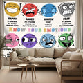 dueeia Mental Health Therapy Tapestry Wall Hanging 59x51 Black Polyester by Deal US