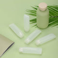 PEUTIER 5pcs Travel Bottles Leak-Proof Refillable Squeeze Tubes Translucent by Deal US