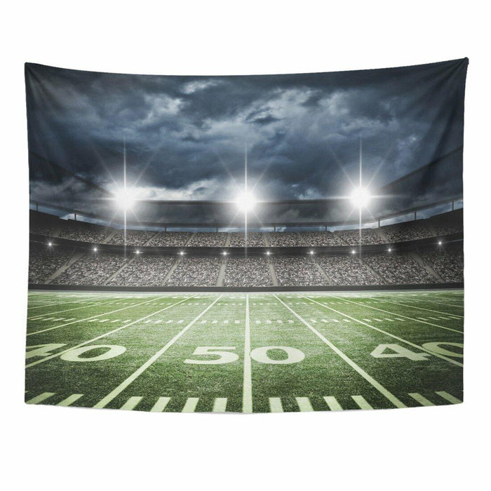Emvency Football Stadium Tapestry Wall Hanging 60x80 Inches Polyester by Deal US