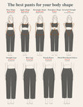 Bamans Wide Leg Dress Pants High Elastic Waist Curvy Women Black Size S by Deal US