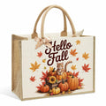 CHQIUCR Autumn Pumpkin Canvas Tote Bag Large Reusable Grocery Bag 16.7x12.5x7.5 by Deal US