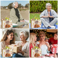 CHQIUCR Autumn Pumpkin Canvas Tote Bag Large Reusable Grocery Bag 16.7x12.5x7.5 by Deal US
