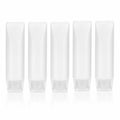 PEUTIER 5pcs Travel Bottles Leak-Proof Refillable Squeeze Tubes Translucent by Deal US