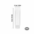 PEUTIER 5pcs Travel Bottles Leak-Proof Refillable Squeeze Tubes Translucent by Deal US