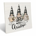 UNCDLV Happy Gnomes Wooden Sign Fall Decor 6x6 Inch hallothanksmas2 by Deal US