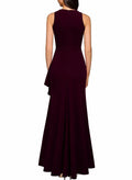 WOOSEA Women's Sleeveless Split Bodycon Mermaid Dress Black Size XL by Deal US