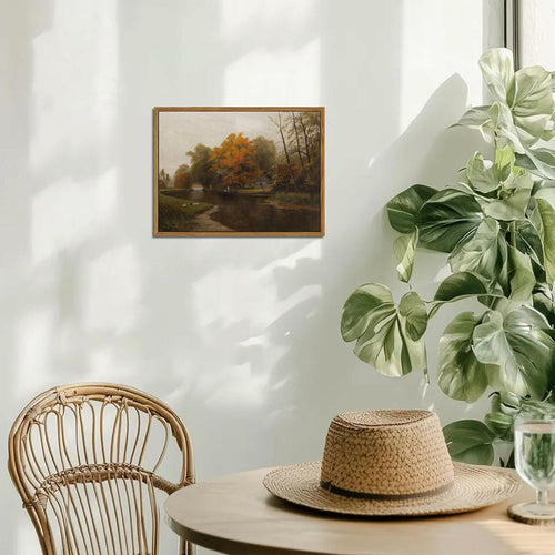 raiqtols Floating Framed Vintage Monet Canvas Wall Art 8x10 inch Art Garden by Deal US