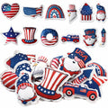 Oudain 24 Pc 5" Patriotic Star Ornaments Red White Blue Independence Day by Deal US