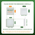 GREEN VENT Aluminum Alloy Gable Vent 10x10 Outdoor Wall Cover with Mesh by Deal US