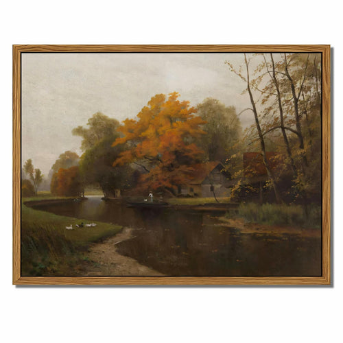 raiqtols Floating Framed Vintage Monet Canvas Wall Art 8x10 inch Art Garden by Deal US