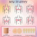 LOYAL BOOK Boob Tape Breast Lift Silicone Nipple Covers Beige 2''round 12pcs by Deal US