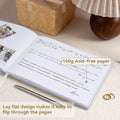 1DOT2 Wedding Guest Book 2025 Linen Photo Beige 100 Pages Acid Free Paper by Deal US