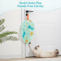 Zenjo Rechargeable Automatic Cat Feather Teaser Toy Motion Activated Color by Deal US