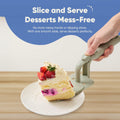 Chef's Path Easy Release Cake & Pie Server Lift-and-Serve Sage Green by Deal US