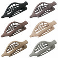 GKETN 6 Pack Flat Hair Claw Clips Matte Neutral Color Duck Billed Barrettes by Deal US