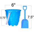ArtCreativity 6" Sand Castle Buckets & Shovels Set 12 Pails 12 Shovels by Deal US
