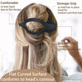GKETN 6 Pack Flat Hair Claw Clips Matte Neutral Color Duck Billed Barrettes by Deal US
