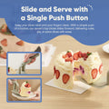Chef's Path Easy Release Cake & Pie Server Lift-and-Serve Sage Green by Deal US