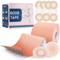 LOYAL BOOK Boob Tape Breast Lift Silicone Nipple Covers Beige 2''round 12pcs by Deal US