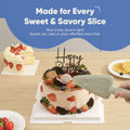 Chef's Path Easy Release Cake & Pie Server Lift-and-Serve Sage Green by Deal US