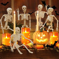 GONOSEED 5PCS 16in Posable Halloween Skeletons Hanging Decor Plastic by Deal US