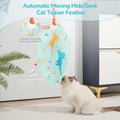 Zenjo Rechargeable Automatic Cat Feather Teaser Toy Motion Activated Color by Deal US
