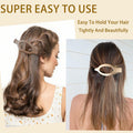 GKETN 6 Pack Flat Hair Claw Clips Matte Neutral Color Duck Billed Barrettes by Deal US