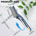 COIYINGJAUNEI Hard Bristle Stiff Cleaning Brush 2 pcs Blue White ABS by Deal US