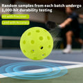 Seiyeje Pickleball Balls 12 Pack USAPA Approved Outdoor High Visibility by Deal US