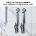 COIYINGJAUNEI Hard Bristle Stiff Cleaning Brush 2 pcs Blue White ABS by Deal US