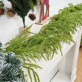 Choonshow 2PCS 6FT Norfolk Faux Pine Christmas Garland Green Decoration by Deal US