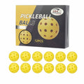 Seiyeje Pickleball Balls 12 Pack USAPA Approved Outdoor High Visibility by Deal US