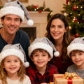 PAIDEMCF Grey Santa Hat with Glitter Stars Christmas Holiday Size Standard by Deal US