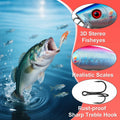 Rubypop Fishing Advent Calendar 2025 24-Day Lure Set Red Stainless Steel by Deal US