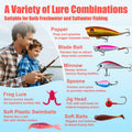 Rubypop Fishing Advent Calendar 2025 24-Day Lure Set Red Stainless Steel by Deal US