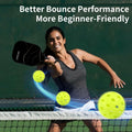 Seiyeje Pickleball Balls 12 Pack USAPA Approved Outdoor High Visibility by Deal US
