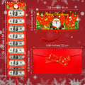 EASTVIO Christmas Cash Gift Envelopes Red 10 Slots Money Holder by Deal US