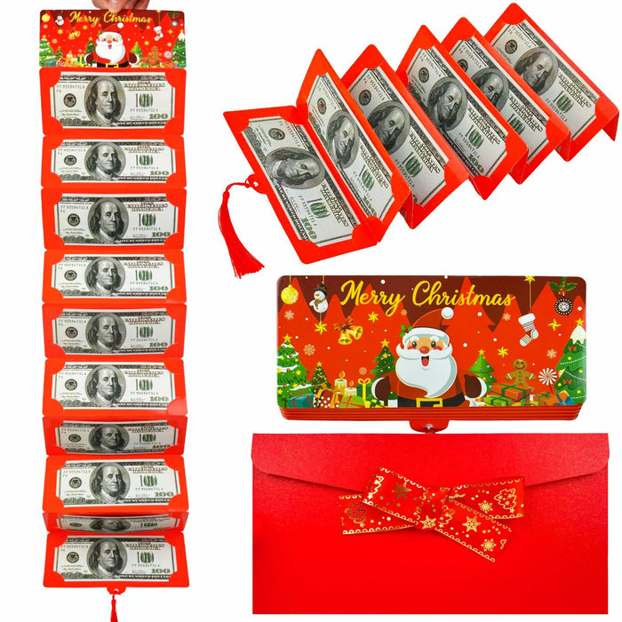 EASTVIO Christmas Cash Gift Envelopes Red 10 Slots Money Holder by Deal US