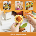 ZCLOMOLC Happy Retirement Gifts Sunflower Crochet Doll Decoration Yellow by Deal US