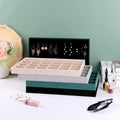 AIRZSNRY Large Velvet Jewelry Tray Drawer Organizer 12 Grid Grey by Deal US