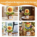 ZCLOMOLC Happy Retirement Gifts Sunflower Crochet Doll Decoration Yellow by Deal US