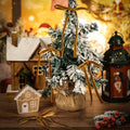 Glitinsel Khaki Velvet Bows Christmas Tree Ornaments 24 Pcs 5x7in by Deal US