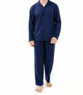 DAVID ARCHY Mens Waffle Pajamas Set Notched Collar Winter Sleepwear Blue XXL by Deal US