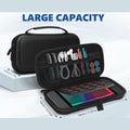 MIXPOET Switch 2 Carrying Case 10 Game Card Slots Portable Pouch Black by Deal US