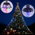 Menkxi Christmas Tree Flag Pole Mega Topper Light Hook Gold 7x5x1.75 Inch by Deal US